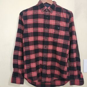 J. Crew Red‎ and Black Casual Button Down Shirt
